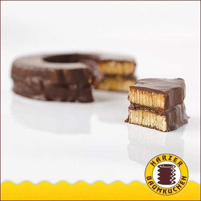 Baumkuchen Zartbitter mit Aprikosenfüllung (200g)