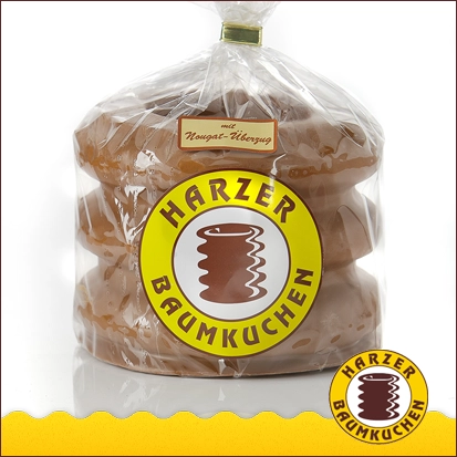 Baumkuchen mit Nougat-Überzug 3er Ring